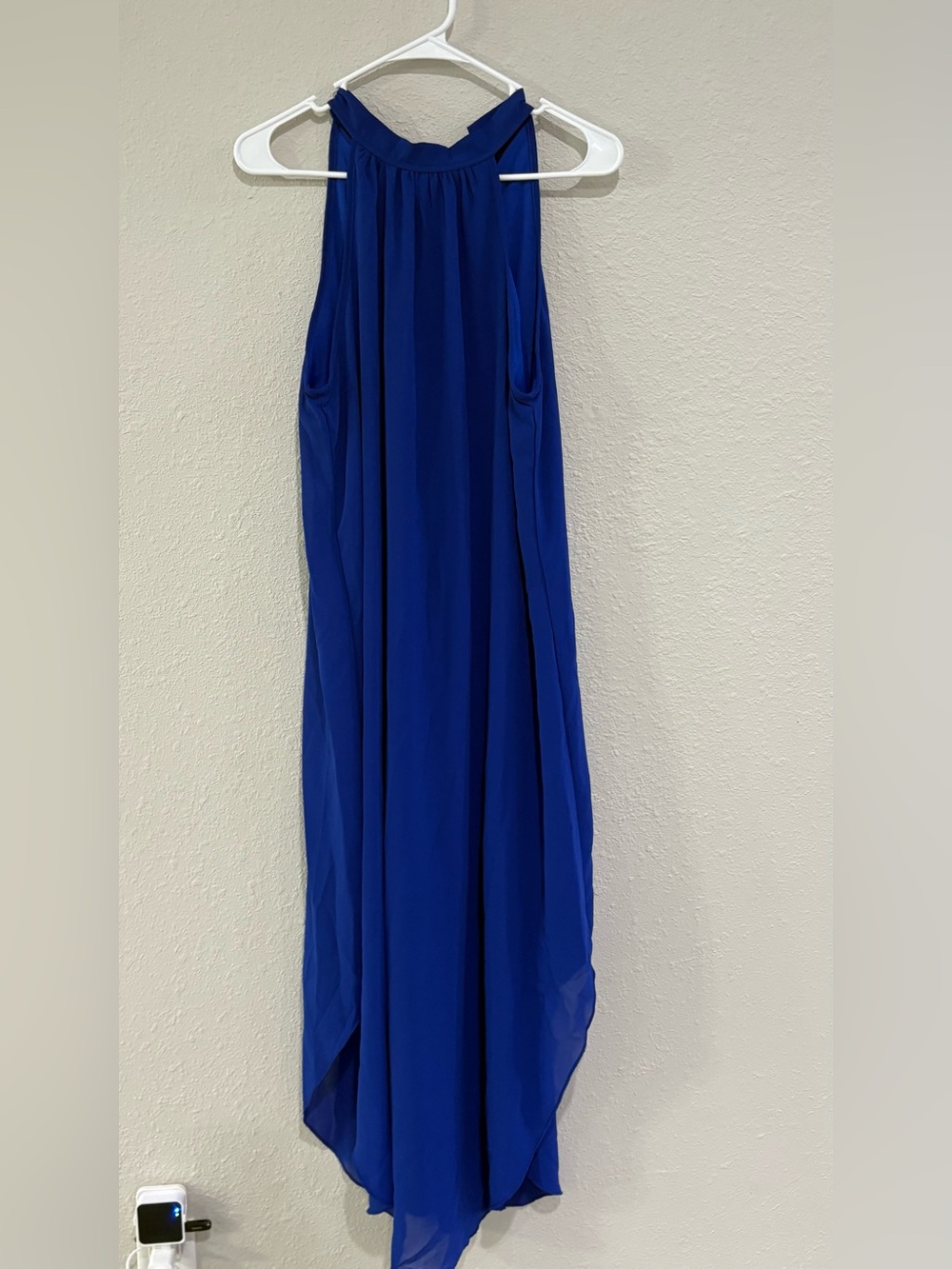 SHEIN Royal Blue Halter Maxi Dress